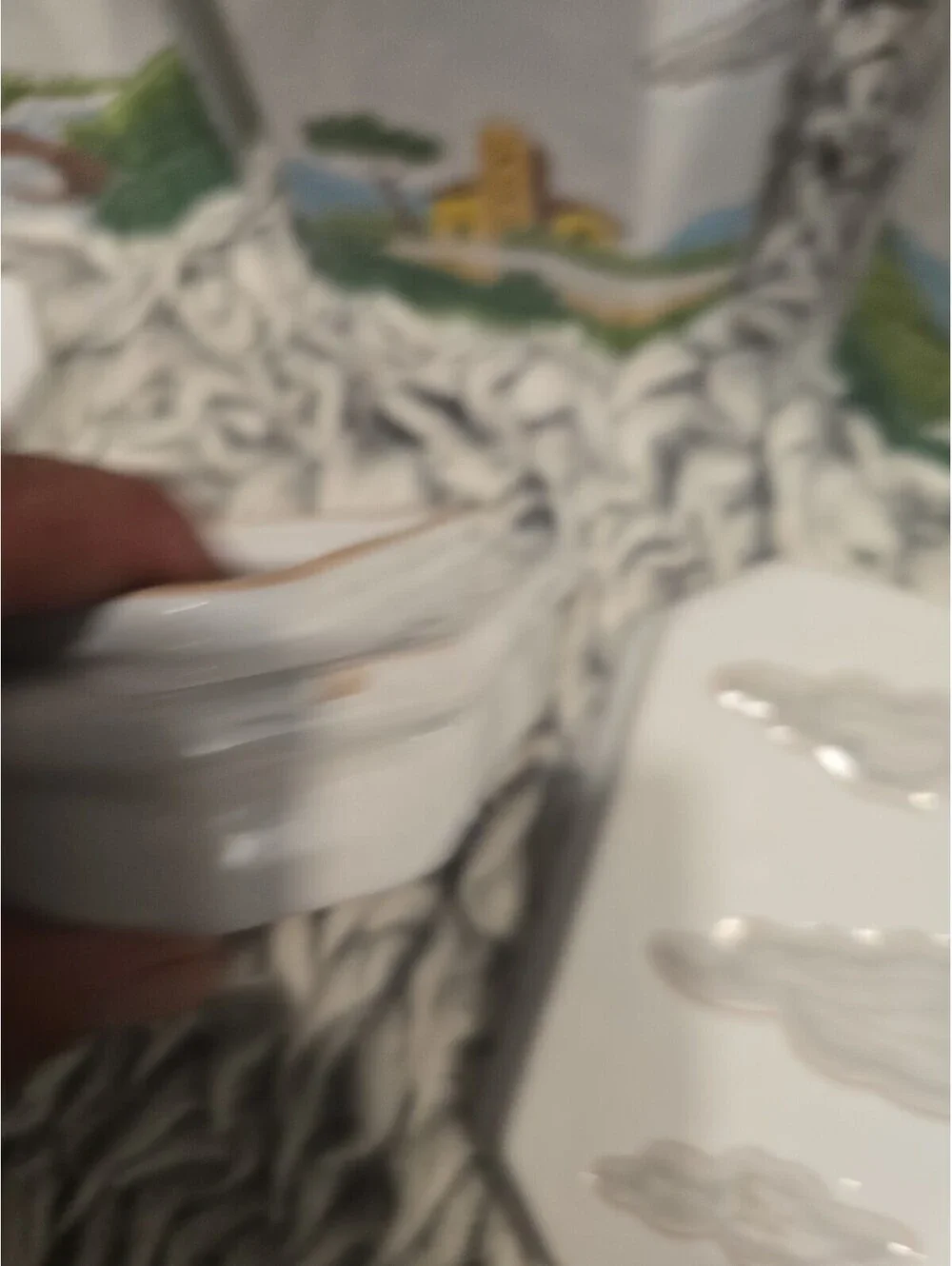 Italian Pottery Canister Set of 4 Hand Painted Tuscan